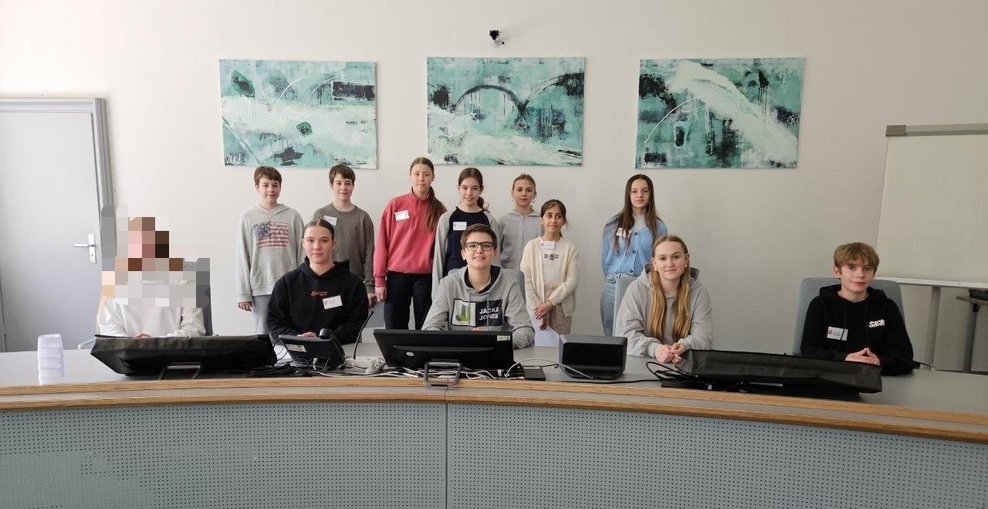 12 Schülerinnen und Schüler verbrachten den Zukunftstag bei dem Sozialgericht Braunschweig.